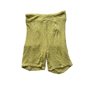 Urban Outfitters Out From Under Yellow Textured Bike Shorts Size Small